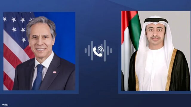 تحولات منطقه، محور رایزنی تلفنی وزیران خارجه امارات و آمریکا