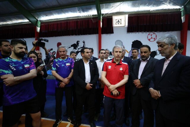 بازدید وزیر ورزش و جوانان از اردوی المپیکی‌های پینگ‌پنگ ایران در مازندران