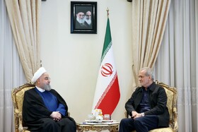 دیدار روحانی با رئیس‌جمهور منتخب 