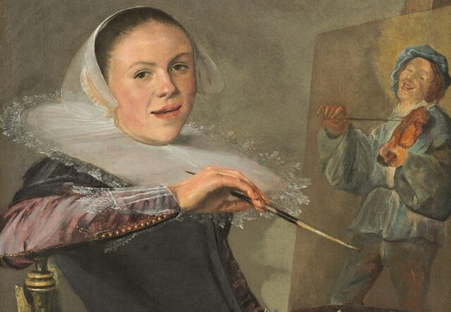 خودنگاره اثر جودیت لایستر بانوی هنرمندی که آثارش به مردها نسبت داده میشد!