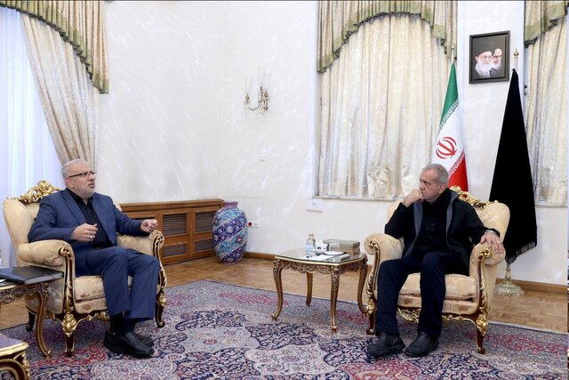 دیدار وزیر نفت با رئیسجمهور منتخب دیدار وزیر نفت با رئیسجمهور منتخب