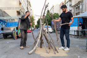 آیین گل مالی لرستانی‌ها در روز عاشورا - تهران