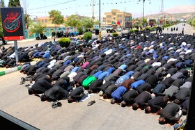 اقامه نماز ظهر عاشورای حسینی در یاسوج