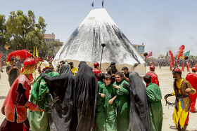 مراسم خیمه سوزان عاشورا در قم