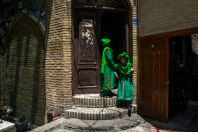 خیمه سوزان ظهر عاشورا در چهارراه گلوبندک تهران