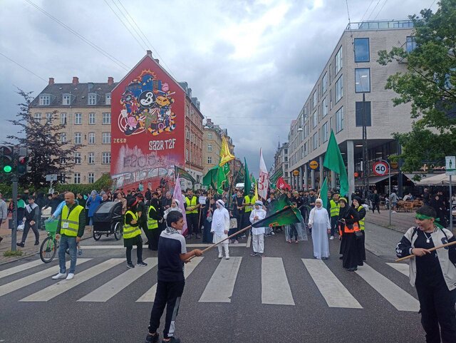 برگزاری مراسم روز حسین (ع) در کپنهاگ دانمارک