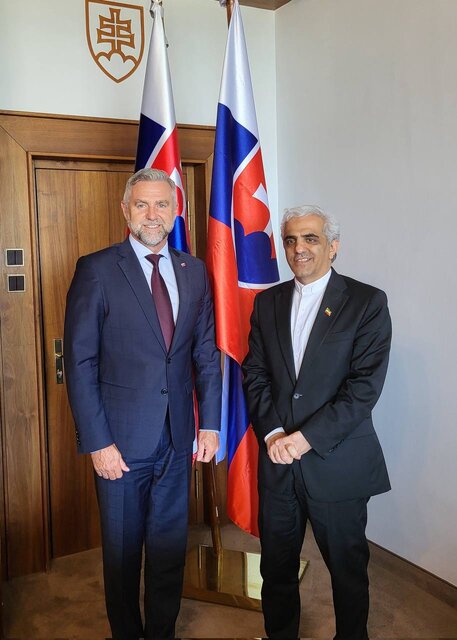 دیدار سفیر کشورمان با نایب رئیس پارلمان اسلواکی