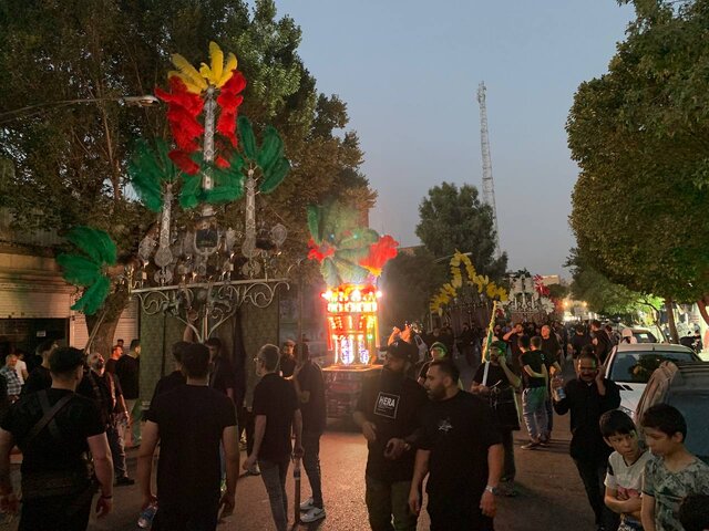 حرکت نمادین کاروان اسراء کربلا در یکی از قدیمیترین محلههای تهران+عکس و فیلم