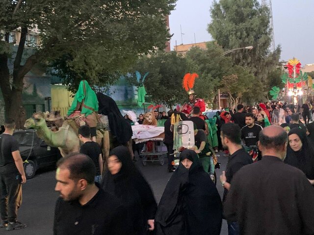 حرکت نمادین کاروان اسراء کربلا در یکی از قدیمیترین محلههای تهران+عکس و فیلم