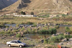 نمایی از مرز ایران با کشور آذربایجان در آن سوی رود ارس