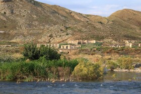 نقطه صفر مرزی ایران با کشور آذربایجان در آن سوی رودخانه ارس 