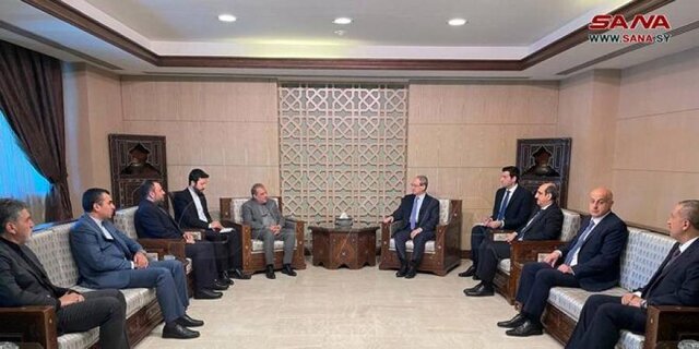 دیدار علی اصغر خاجی و فیصل مقداد دیدار علی اصغر خاجی و فیصل مقداد