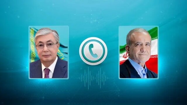 تاکید رئیسجمهور قزاقستان و پزشکیان بر تقویت بیشتر روابط ۲ جانبه تاکید رئیسجمهور قزاقستان و پزشکیان بر تقویت بیشتر روابط ۲ جانبه