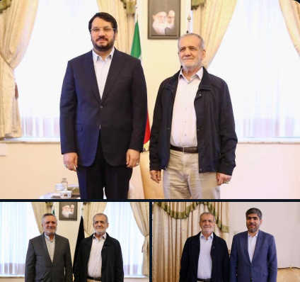 وزرای کار، راه و رئیس سازمان اداری و استخدامی کشور با رئیسجمهور منتخب دیدار کردند