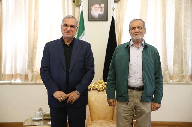 ادامه دیدارها با رئیسجمهور منتخب؛ منظور به پزشکیان گزارش داد