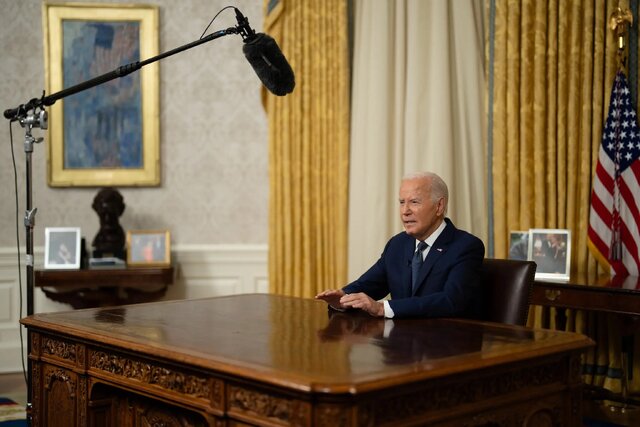 اولین سخنرانی بایدن از زمان کنارهگیری از رقابتهای انتخاباتی اولین سخنرانی بایدن از زمان کنارهگیری از رقابتهای انتخاباتی