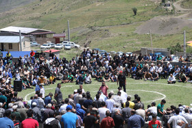 مسابقات سنتی کشتی لوچو در روستای کوهستانی چرات سوادکوه