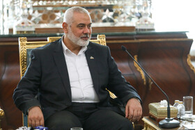 دیدار اسماعیل هنیه با شهید حسین امیرعبداللهیان وزیر امور خارجه وقت
