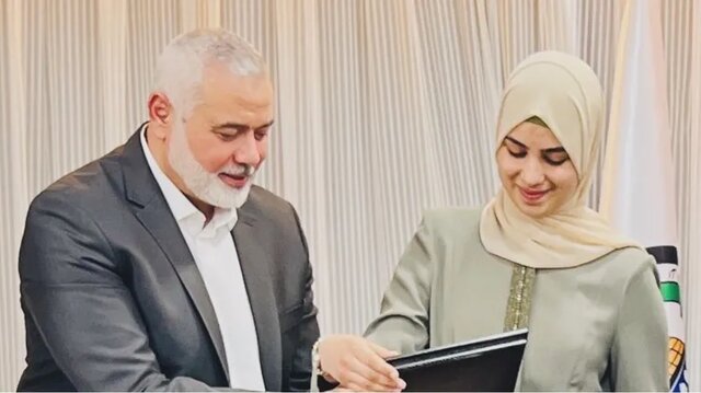 پیام نوه شهید هنیه در رثای پدربزرگ پیام نوه شهید هنیه در رثای پدربزرگ