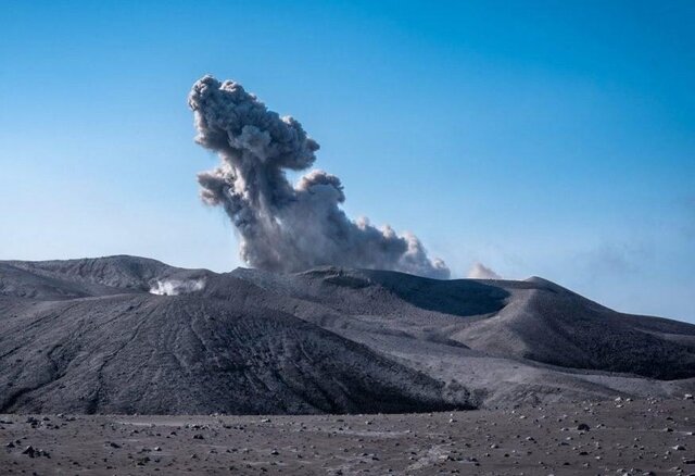 فعال شدن آتشفشان «ابکو» در روسیه فعال شدن آتشفشان «ابکو» در روسیه