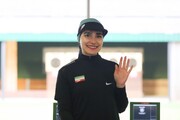 شکسته شدن رکورد تپانچه بادی زنان ایران در عمان