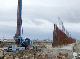 پیشرفت ۶۰ درصدی بزرگترین پل روگذر برون شهری گیلان در شهرستان مرزی آستارا