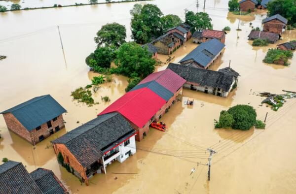 عکس آرشیوی است سیل در شمال غرب چین با اختلالات گسترده؛ ۱۰ کشته و ۳۳ مفقود تاکنون
