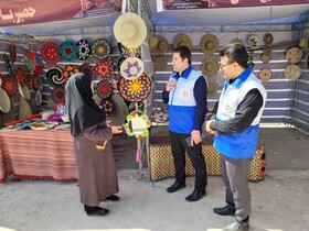 برپایی غرفه اطلاع‌رسانی گردشگری در مسیر تردد زائران اربعین در مرز مهران‌