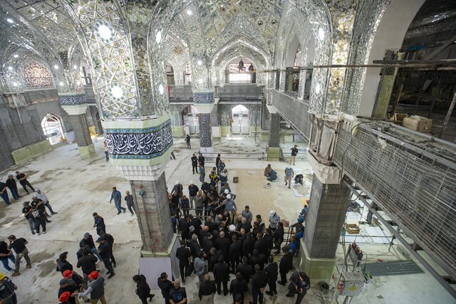 تصاویری از آمادهسازی «تل زینبیه» در کربلا برای اربعین