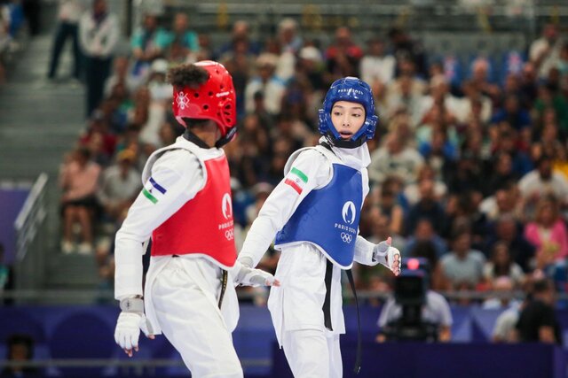 پیروزی مبینا نعمت زاده و بختیاری در روز پایانی مسابقات جهانی تکواندو پیروزی مبینا نعمت زاده و بختیاری در روز پایانی مسابقات جهانی تکواندو
