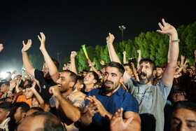 تماشای مسابقه فینال کشتی سعید اسماعیلی در پارک کرناسیان دزفول