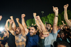 تماشای مسابقه فینال کشتی سعید اسماعیلی در پارک کرناسیان دزفول