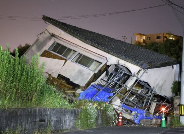 عکس آرشیوی است زلزله ۷.۱ ریشتری در ژاپن خسارات جدی در پی نداشته است