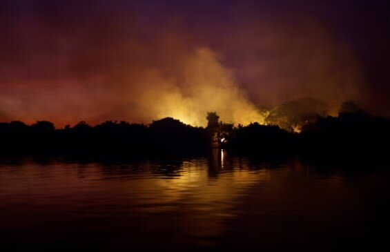 عکس: رویترز تغییرات اقلیمی، عامل آتشسوزیهای جنگلی در بزرگترین تالاب گرمسیری جهان در برزیل