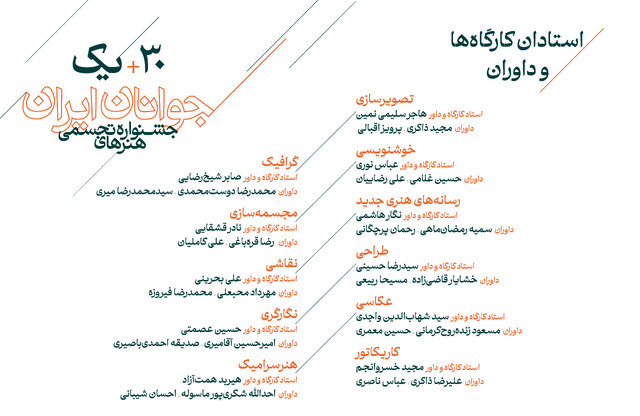 داوران سی و یکمین جشنواره هنرهای تجسمی جوانان ایران معرفی شدند