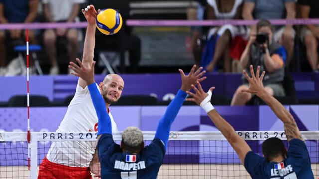 تصویر آرشیوی است. فرانسه با قدرت قهرمان والیبال المپیک شد