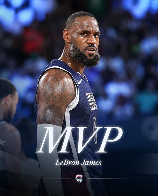 پادشاه MVP شد/ ترکیب آلاستار بسکتبال المپیک