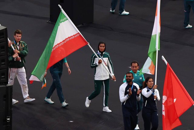 غیبت آرین سلیمی به عنوان پرچمدار در اختتامیه المپیک + عکس