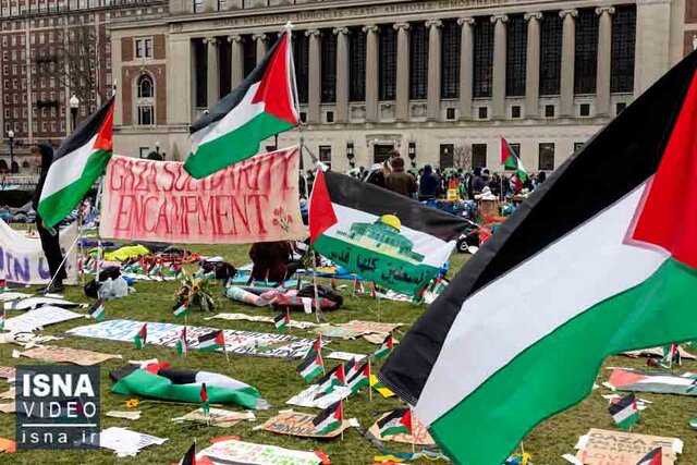 ویدیو/ فشار حامیان فلسطین جواب داد؛ استعفای رئیس دانشگاه کلمبیا ویدیو/ فشار حامیان فلسطین جواب داد؛ استعفای رئیس دانشگاه کلمبیا
