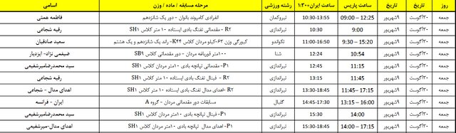 برنامه نمایندگان ایران در پارالمپیک پاریس/ شروع رقابت‌ها از ۸ شهریور