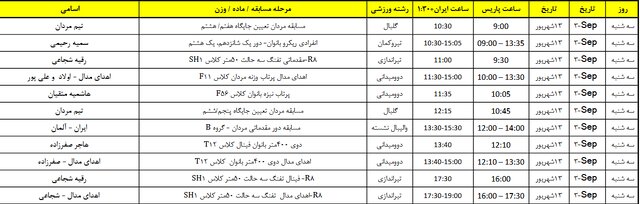 برنامه نمایندگان ایران در پارالمپیک پاریس/ شروع رقابتها از ۸ شهریور