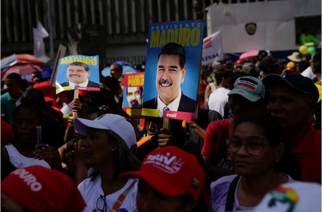 تظاهرات حامیان مادورو ارتش ونزوئلا درخواست رهبر مخالفان را رد کرد