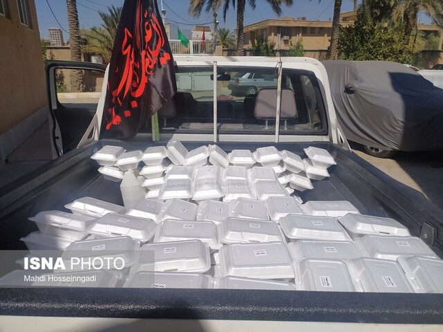 خدماترسانی موکب شهدای آستارا به زائران اربعین در مرز خسروی