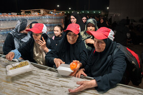 موکب هایی که در مرز شلمچه مشغول به خدمات رسانی به زائران هستند