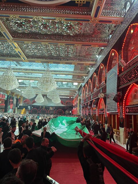 آغاز حرکت دستههای عزاداری در بینالحرمین کربلا