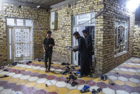 جمع آوری سفره شام و پذیرایی