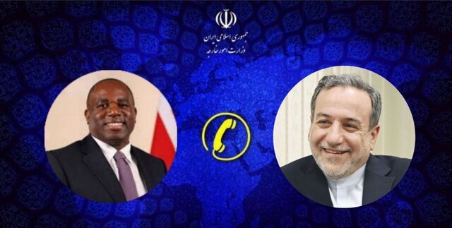 رایزنی تلفنی وزیران امور خارجه ایران و انگلیس عراقچی: ایران با نگاهی مسئولانه و با پایبندی به عرف دیپلماتیک، پاسخ نامه ترامپ را داد
