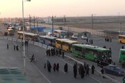 اعزام ۱۸ اتوبوس شهرداری به مرز شلمچه/خدمت به زائران اربعین با تداوم و حفظ کیفیت خدمات شهری