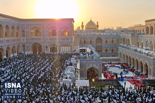 ویدیو/ عزاداری موکب «بنی عامر» در نجف اشرف در رثای حسین (ع) ویدیو/ عزاداری موکب «بنی عامر» در نجف اشرف در رثای حسین (ع)