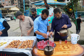 پذیرایی از جاماندگان اربعین حسینی در سوادکوه